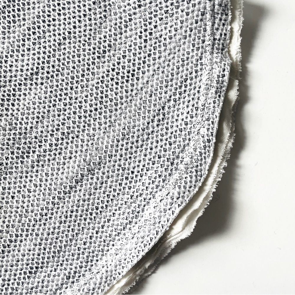 Vince Light Gray Knit Sweater With Silk Trim - S - Picture 4 of 6